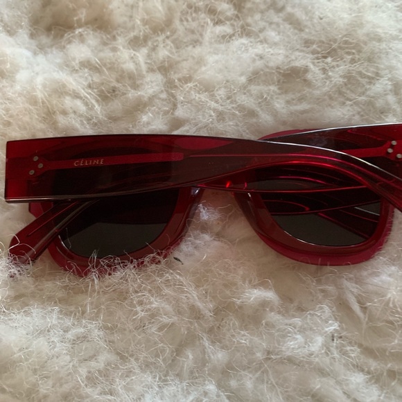 Celine sun frame Fuchsia glasses eye color gray - Picture 8 of 8